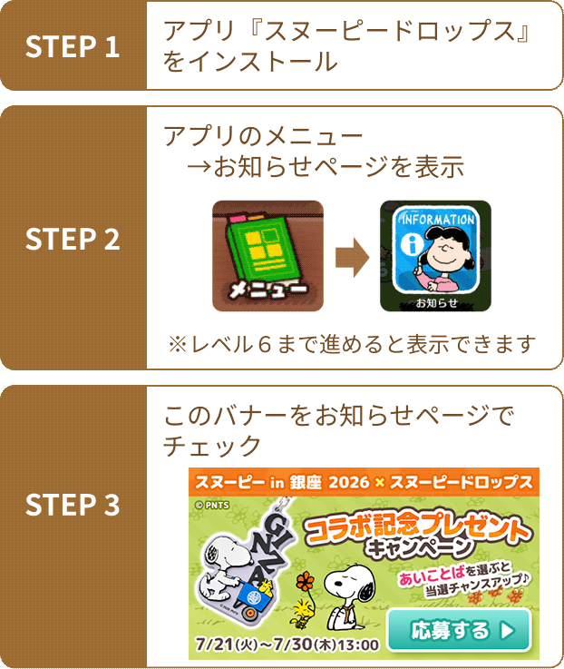 お知らせ表示方法